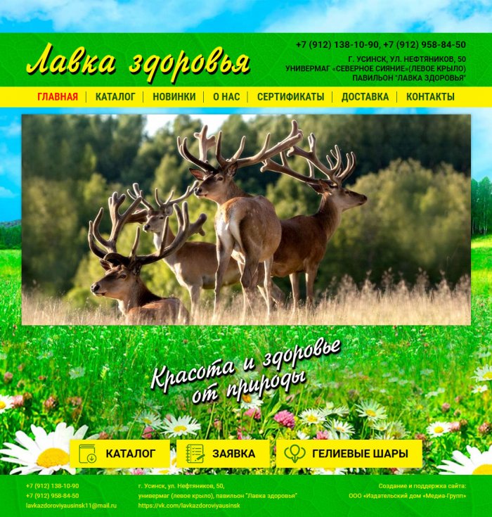 Магазин "Лавка здоровья", РК, г. Усинск